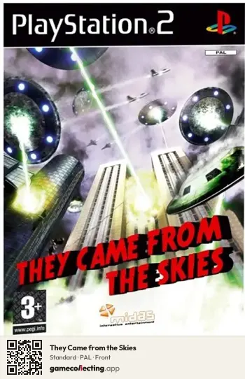 They Came from the Skies PlayStation 2, PAL box front