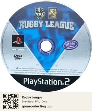 Rugby League PlayStation 2, PAL disc