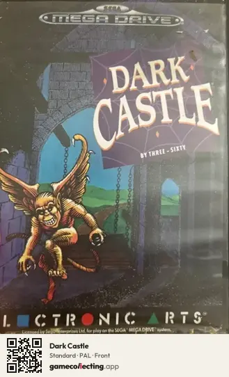 Dark Castle Sega Mega Drive / Genesis, PAL box front