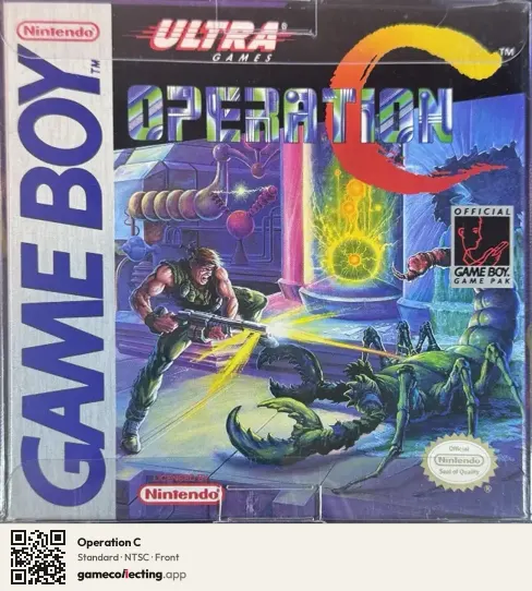 Operation C Game Boy, NTSC box front
