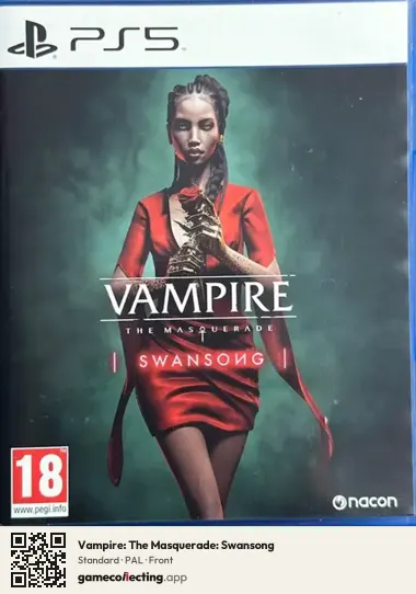 Vampire: The Masquerade: Swansong PlayStation 5, PAL box front