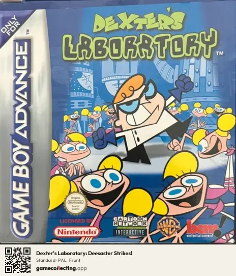 Dexter's Laboratory: Deesaster Strikes! Game Boy Advance, PAL box front