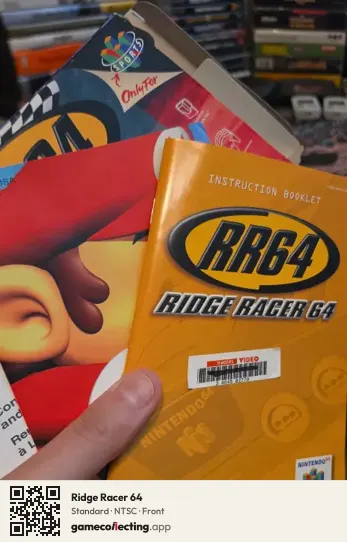 Ridge Racer 64 Nintendo 64, NTSC box front