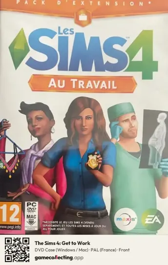 The Sims 4: Get to Work Computer, France box front