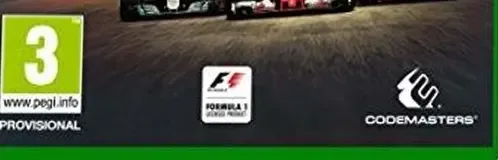 F1 2017, the PEGI square on its front