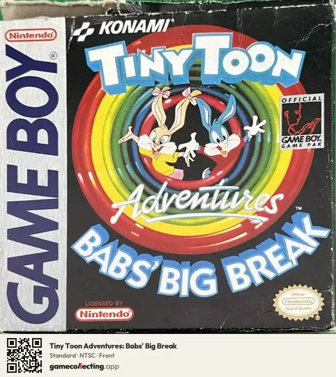 Tiny Toon Adventures: Babs' Big Break Game Boy, NTSC box front