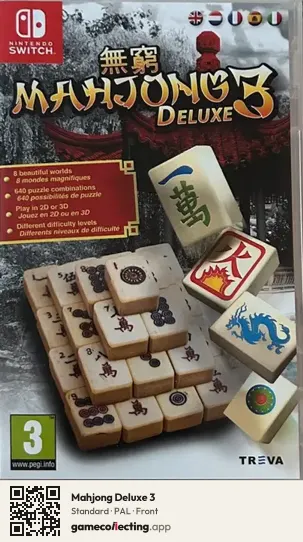 Mahjong Deluxe 3 Nintendo Switch, PAL box front