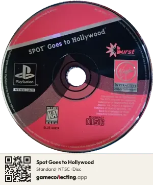 Spot Goes to Hollywood PlayStation, NTSC disc