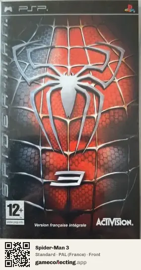 Spider-Man 3 PlayStation Portable, France box front