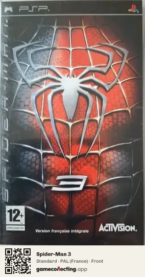 Spider-Man 3 PlayStation Portable, France box front