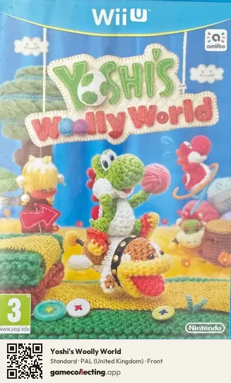 Yoshi's Woolly World Nintendo Wii U, United Kingdom box front