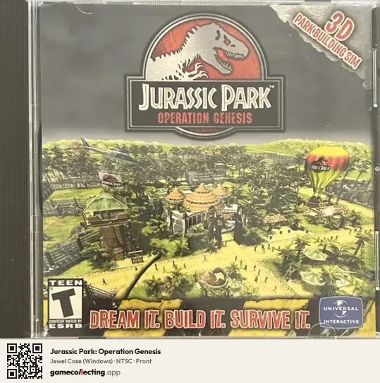 Jurassic Park: Operation Genesis Computer, NTSC box front