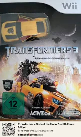 Transformers: Dark of the Moon: Stealth Force Edition Nintendo Wii, Germany box front