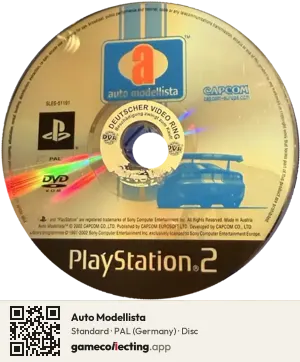 Auto Modellista PlayStation 2, PAL disc