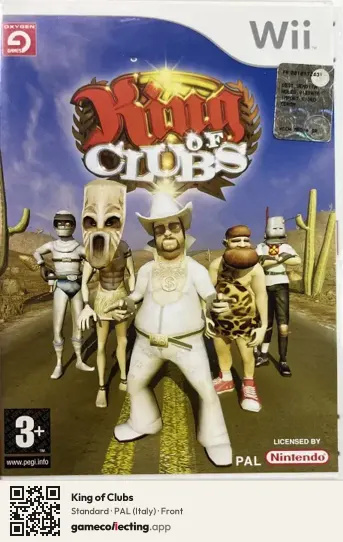 King of Clubs Nintendo Wii, Italy box front