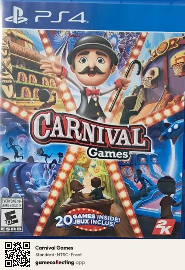 Carnival Games PlayStation 4, NTSC box front