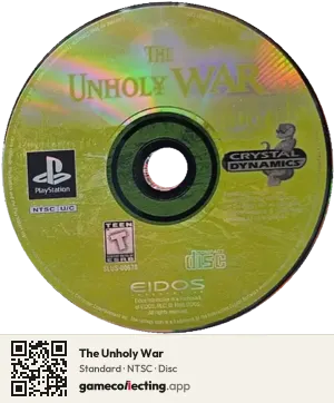 The Unholy War PlayStation, NTSC disc