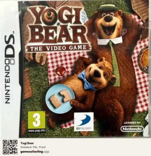 Yogi Bear Nintendo DS, PAL box front