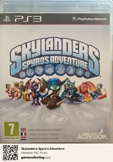 Skylanders: Spyro's Adventure PlayStation 3, PAL box front