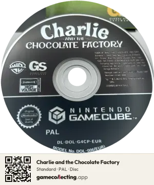 Charlie and the Chocolate Factory Nintendo GameCube, PAL disc