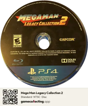 Mega Man Legacy Collection 2 PlayStation 4, NTSC disc
