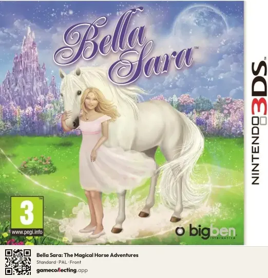 Bella Sara: The Magical Horse Adventures Nintendo 3DS, PAL box front
