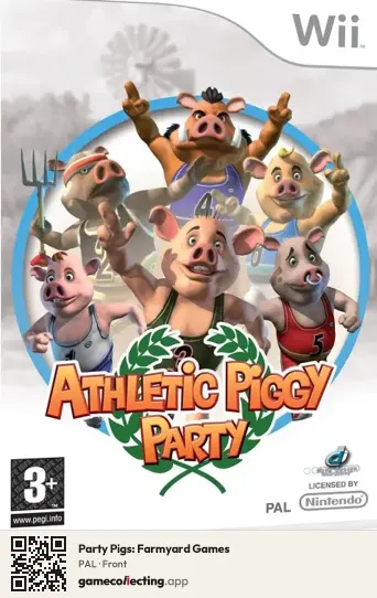 Party Pigs: Farmyard Games Nintendo Wii, PAL box front