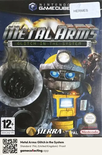 Metal Arms: Glitch in the System Nintendo GameCube, United Kingdom box front