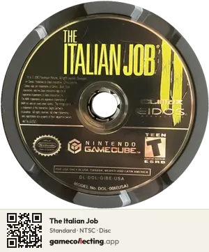 The Italian Job Nintendo GameCube, NTSC disc