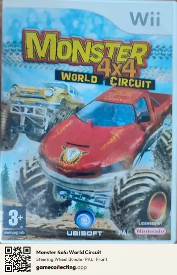 Monster 4x4: World Circuit Nintendo Wii, PAL box front