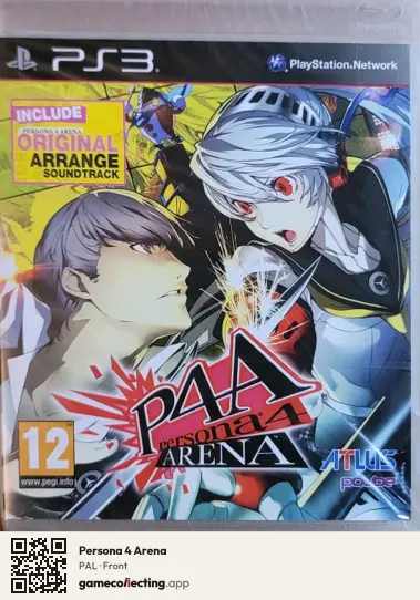 Persona 4 Arena PlayStation 3, PAL box front