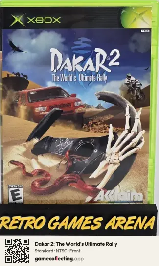 Dakar 2: The World's Ultimate Rally Xbox, NTSC box front