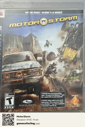 MotorStorm PlayStation 3, NTSC box front