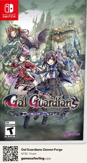 Gal Guardians: Demon Purge Nintendo Switch, NTSC box front