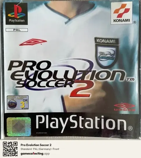Pro Evolution Soccer 2 PlayStation, Germany box front