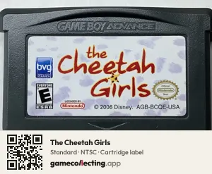 The Cheetah Girls Game Boy Advance, NTSC cartridge label
