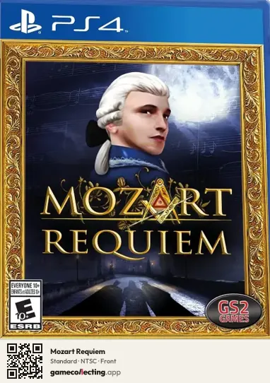 Mozart Requiem PlayStation 4, NTSC box front