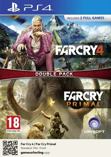 Far Cry 4 / Far Cry Primal PlayStation 4, PAL box front