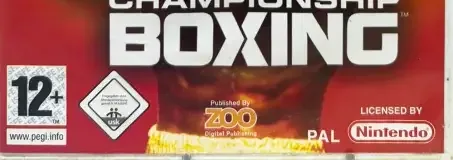 Showtime Championship Boxing, the PEGI square on its front