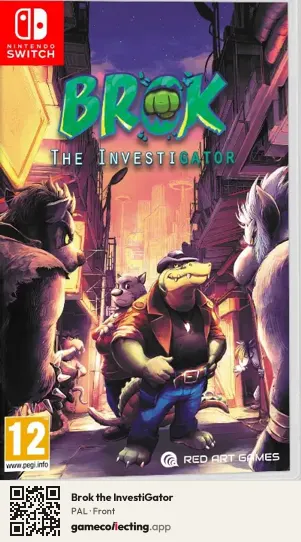 Brok the InvestiGator Nintendo Switch, PAL box front