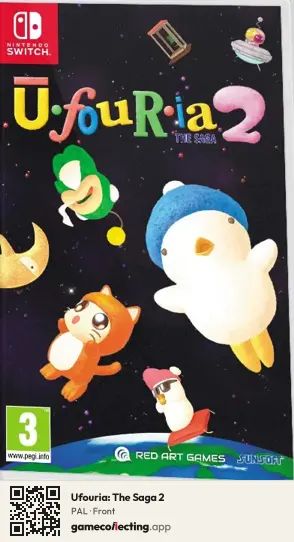 Ufouria: The Saga 2 Nintendo Switch, PAL box front