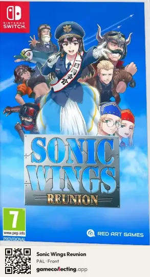 Sonic Wings Reunion Nintendo Switch, PAL box front