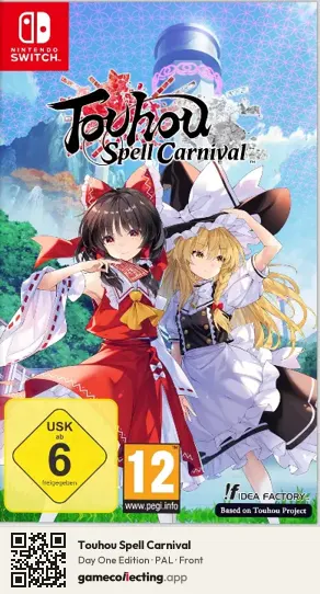 Touhou Spell Carnival Nintendo Switch, PAL box front