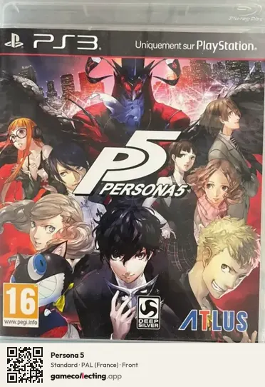 Persona 5 PlayStation 3, France box front