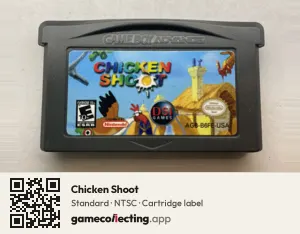 Chicken Shoot Game Boy Advance, NTSC cartridge label