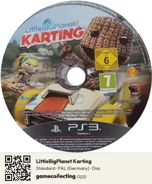 LittleBigPlanet Karting PlayStation 3, PAL disc