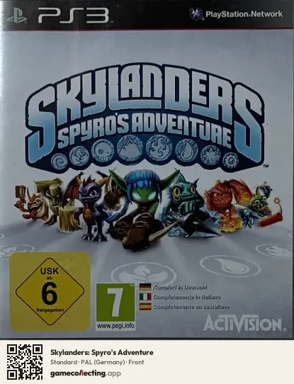 Skylanders: Spyro's Adventure PlayStation 3, Germany box front