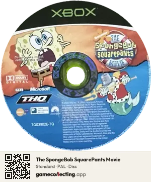 The SpongeBob SquarePants Movie Xbox, PAL disc