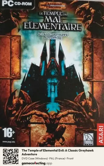The Temple of Elemental Evil: A Classic Greyhawk Adventure Computer, France box front