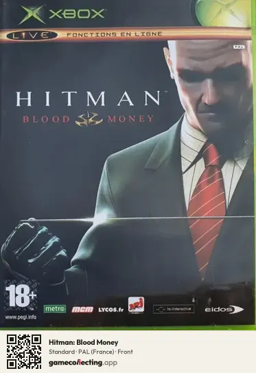 Hitman: Blood Money Xbox, France box front